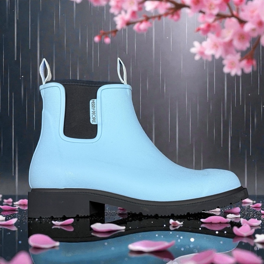 Light Blue Chelsea Rain Boot - Merry People